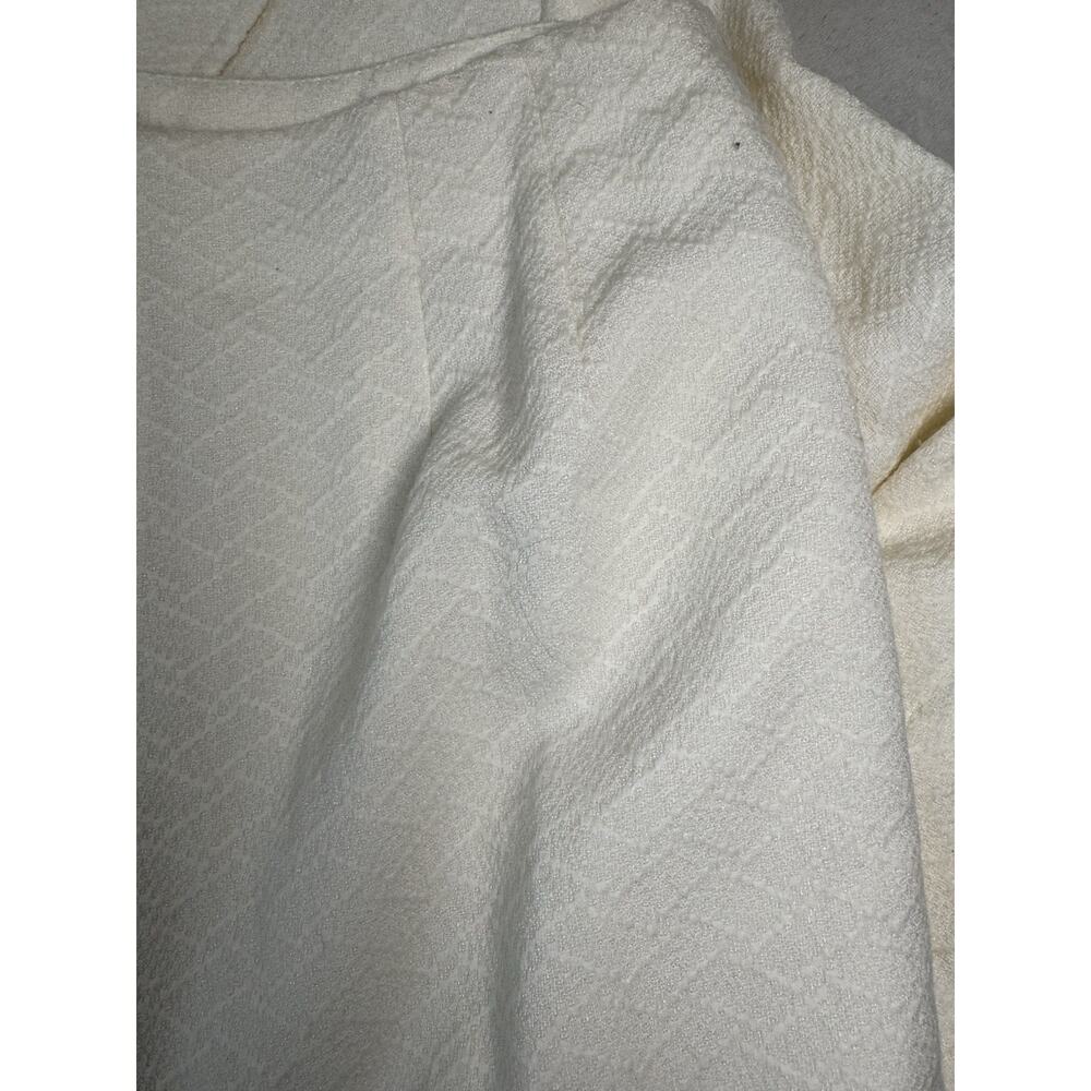 Pendleton Women’s Wool Blend Skirt Suit Ivory Jacket 6 Skirt 8 Made USA - Picture 13 of 16